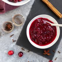 Fructosearmer Cranberry-Dip/Marmelade